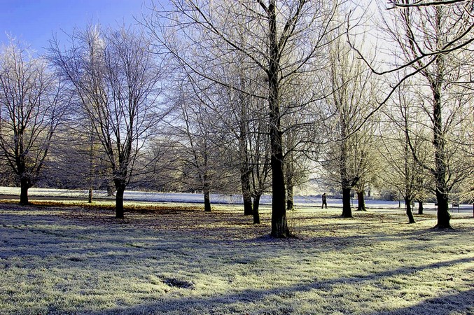 unusual snow covering for a morning walk in Galway City